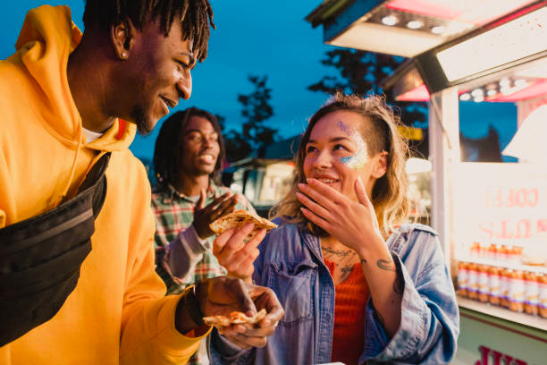 College Students Socializing